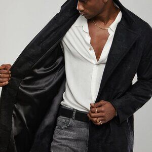 Dear Deer Black Camouflage Coat